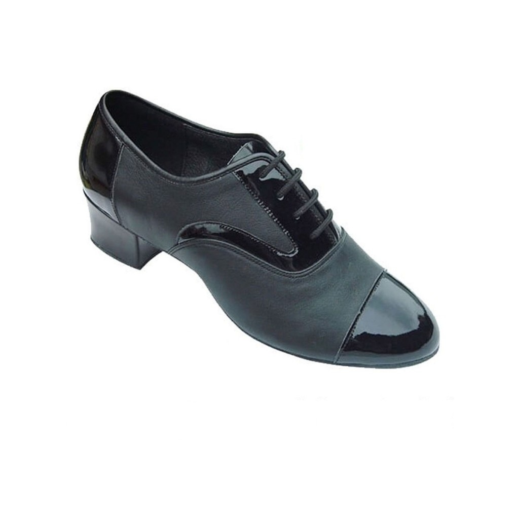  Zapatos de cuero negro para hombre Zapatos de baile